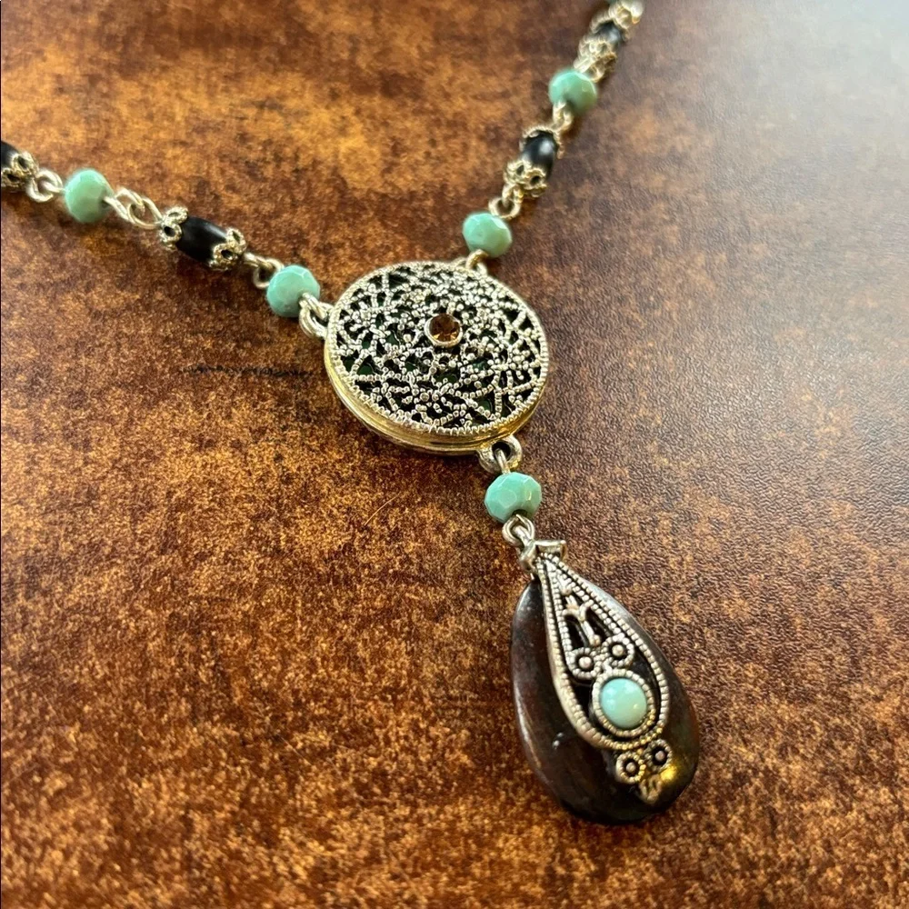Woman’s “turquoise “ drop necklace